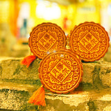 MYUUA China Mooncake-Shaped Pouch — alternate angle showing Mooncake-shaped pouch