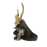 SAMURAI RING “Silver Samurai Ring with 18k Gold Emblem”