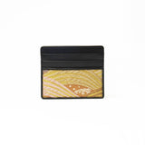 Silk & Cow Leather Cardcase (Sakura and Waves)