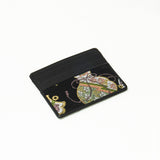 Silk & Cow Leather Cardcase (Good Luck Charm)