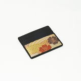 Silk & Cow Leather Cardcase (Sakura and Waves)