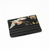 Silk & Cow Leather Cardcase (Good Luck Charm)