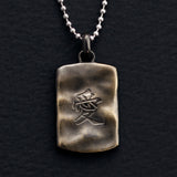 Silver Kanji Letter Necklace