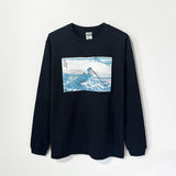 Hokusai Long T-shirt - Koshu Kajikasawa | Black
