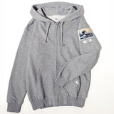 Hokusai Seto Emblem Zip-up Hoodie - Namiura | Gray