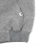 Hokusai Seto Emblem Zip-up Hoodie - Akafuji | Gray