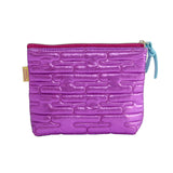 MYUUA Daruma Quilt Pouch — secondary view showing Daruma figure on metallic quilt detail