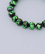 Green Ryukyu Hotaru-Glass Juzu Bracelet — 10mm Straight