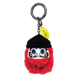 MYUUA DJ Daruma Plush Keychain — main product view featuring DJ Daruma plush