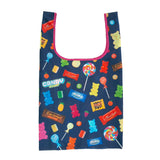 MYUUA ECOCORO Gummy Candy Eco Bag in Navy — secondary view showing Gummy candy print detail