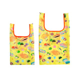 MYUUA ECOCORO Wagashi Eco Bag — alternate angle showing Wagashi (Japanese sweets) print