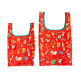 MYUUA ECOCORO Calavera Eco Bag — alternate angle showing Calavera (Mexican sugar skull) print