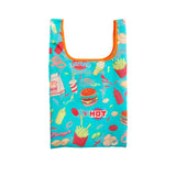 MYUUA ECOCORO Burger Eco Bag — alternate angle showing Burger fast-food print