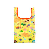MYUUA ECOCORO Wagashi Eco Bag in Yellow — main product view featuring Wagashi (Japanese sweets) print