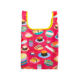 MYUUA ECOCORO Kaiten-zushi Eco Bag — alternate angle showing Kaiten-zushi (conveyor-belt sushi) print