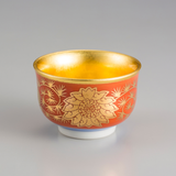 Kutani Sake Cup – Eiraku (Gold-Lined)