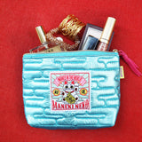 MYUUA Maneki-neko Lucky Cat Quilt Pouch — lifestyle styling shot
