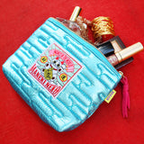 MYUUA Maneki-neko Lucky Cat Quilt Pouch — lifestyle styling shot