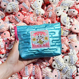 MYUUA Maneki-neko Lucky Cat Quilt Pouch — lifestyle styling shot
