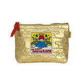MYUUA Mt. Fuji Quilt Pouch — secondary view showing Mt. Fuji on metallic quilt detail