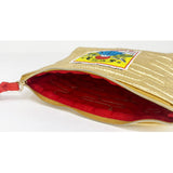 MYUUA Mt. Fuji Quilt Pouch — alternate angle showing Mt. Fuji on metallic quilt