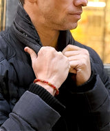 Sandalwood Heart-Sutra Juzu Bracelet with Agate Accent