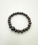 Striped Ebony Matte Juzu Bracelet — 7mm