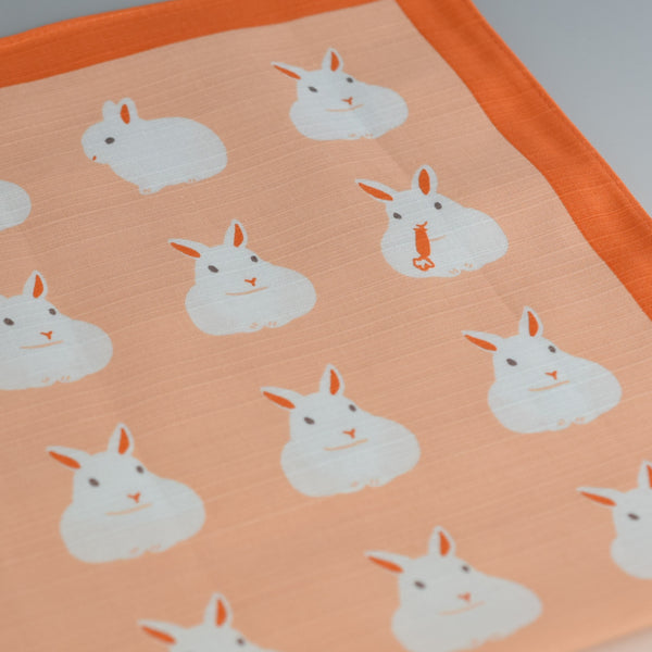 50cm Cotton Furoshiki - Pink Rabbit