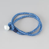 Kumihimo Silk Bracelet - Blue