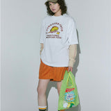 AMERICA Detergent Sheer Tote Bag — Green — detail view 4