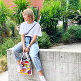 THAILAND TINUN Sheer Tote Bag — Silver — detail view 6
