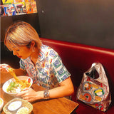 THAILAND TINUN Sheer Tote Bag — Silver — detail view 8
