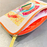 THAILAND Shrimp Toast Wide Flat Pouch — Gold — detail view 6