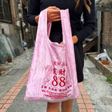 CHINA Market Tote Bag — Pink — detail view 7