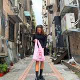 CHINA Market Tote Bag — Pink — detail view 9