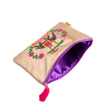 THAILAND Elephant Ride Flat Pouch — Metallic Gold — detail view 3