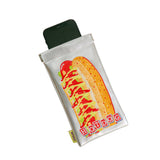Hot Dog Sunglasses Case — Metallic Silver — detail view 3