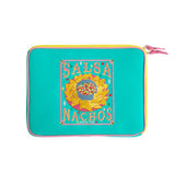 MYUUA Salsa Embroidered Laptop Case in Green — main product view