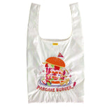 AMERICA Pancake Burger Tote Bag — White — detail view 2