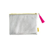JAPAN Sushi Flat Pouch — Metallic Silver — detail view 2