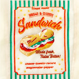ITALY Baguette Sandwich Sheer Tote Bag — Beige — detail view 3
