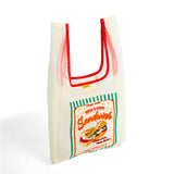 ITALY Baguette Sandwich Sheer Tote Bag — Beige — detail view 4
