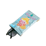 Ice Cream Sunglasses Case — Metallic Blue — detail view 3
