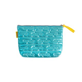 JAPAN Ebisu (God of Fortune) Quilt Pouch — Metallic Blue — detail view 2