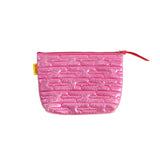 JAPAN Kumade (Lucky Rake) Quilt Pouch — Metallic Pink — detail view 2