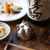 Oriental Zodiac Sake Cup Silver Ox