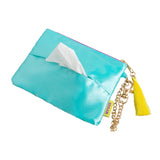 MYUUA Ramen Embroidered Tissue Pouch — close-up of embroidered ramen bowl embroidery