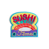 MYUUA Japan Embroidered Sticker Set — secondary view showing 5 embroidered Japanese motif stickers detail