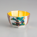 Kutani Sake Cup – Shoza (Gold-Lined)