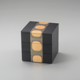 Kodai-Haku Three-Tier Box 3.8" (Black)